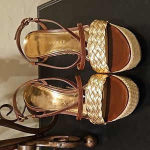 Platform Sandals, Size 5.5 - by AUDREY BROOKE